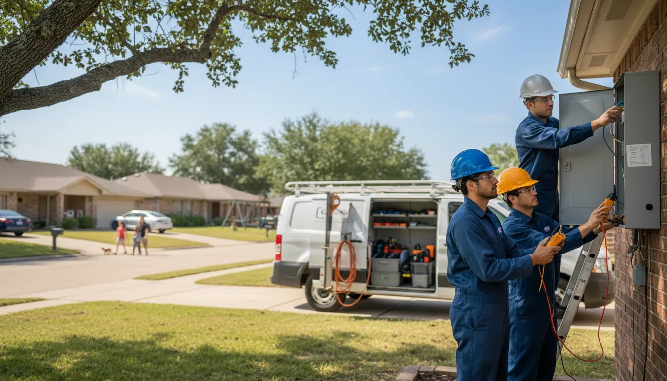 Certified electrician providing emergency electrical services in Agua Dulce, TX